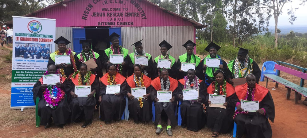 Graduation Ceremony 2023 - On Sunday July 16th 2023 we had another graduation ceremony for 19 graduands from Risen Christ Love Ministry, Jesus Rescue Centre and Gitumbi Church 